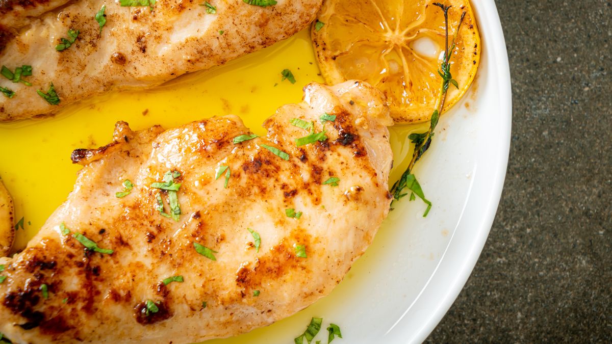 Grilled Chicken Served With Rastelli Herb Butter Copycat