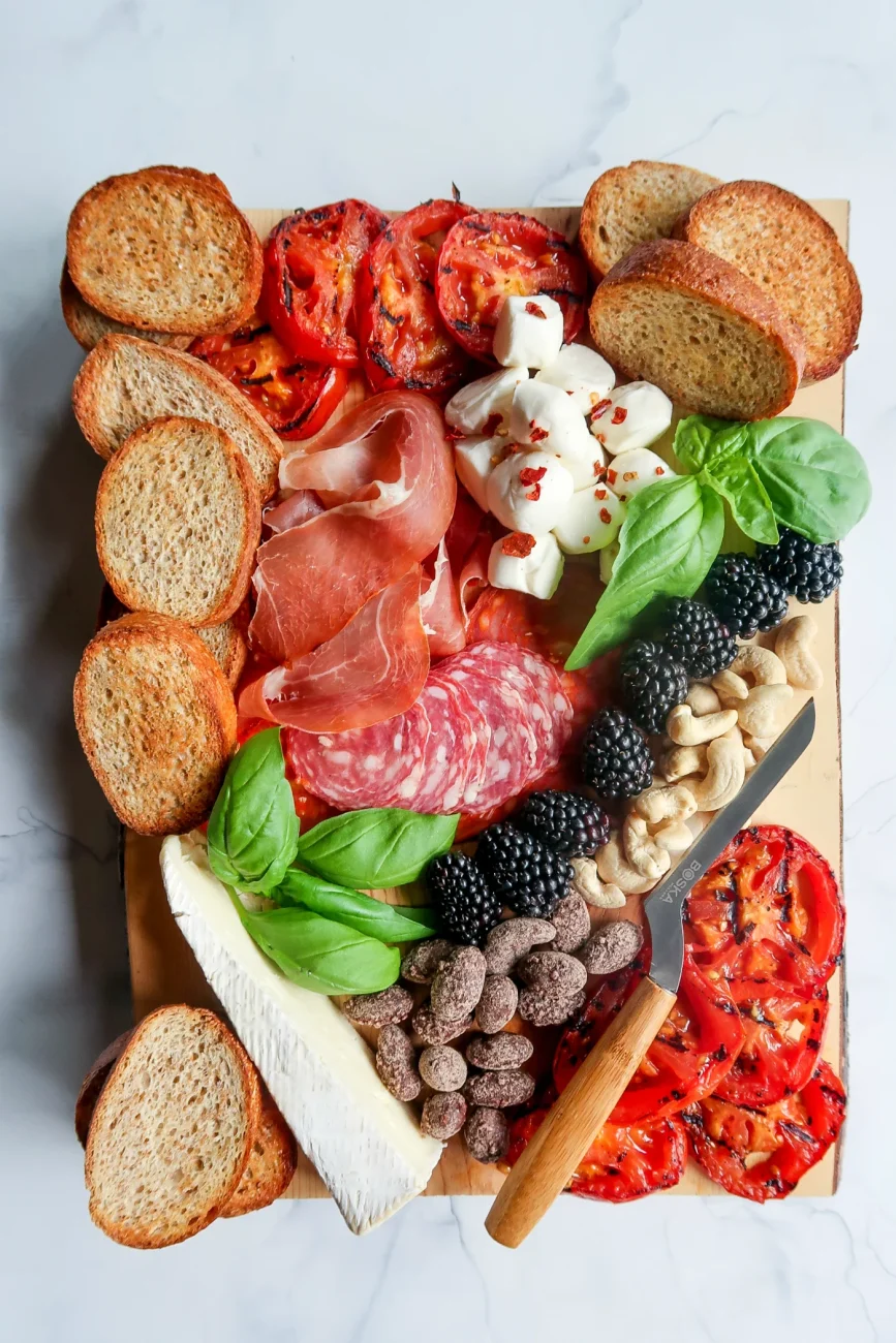 Grilled Tomatoes Charcuterie Board 4