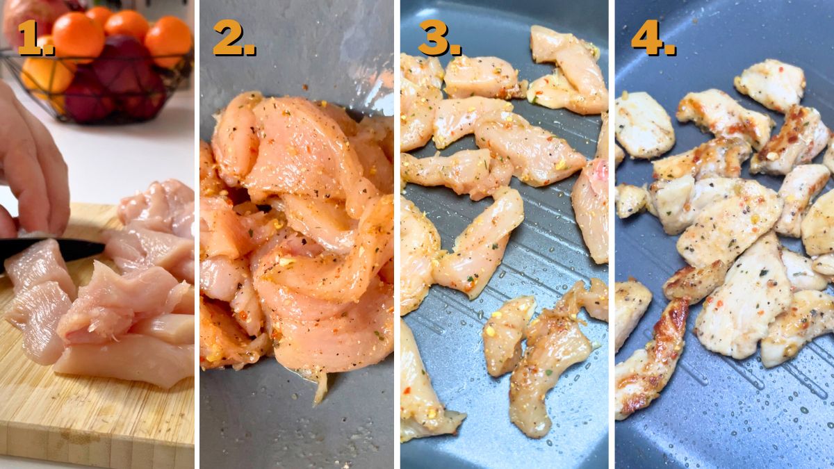 Grilling the Chicken for Chicken Tuna Salad