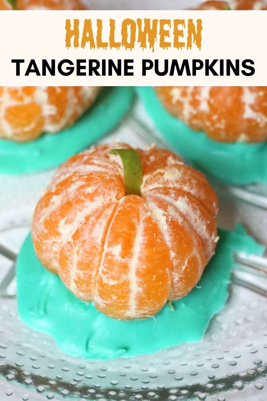 Halloween Tangerine Pumpkins Dessert