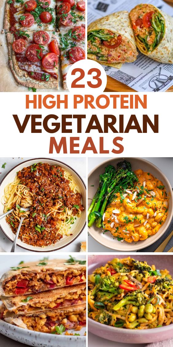 HIGH PROTEIN vegetarian meals 1