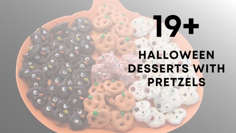 Spooky Halloween Desserts With Pretzels