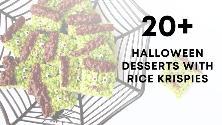 Halloween Desserts With Rice Krispies