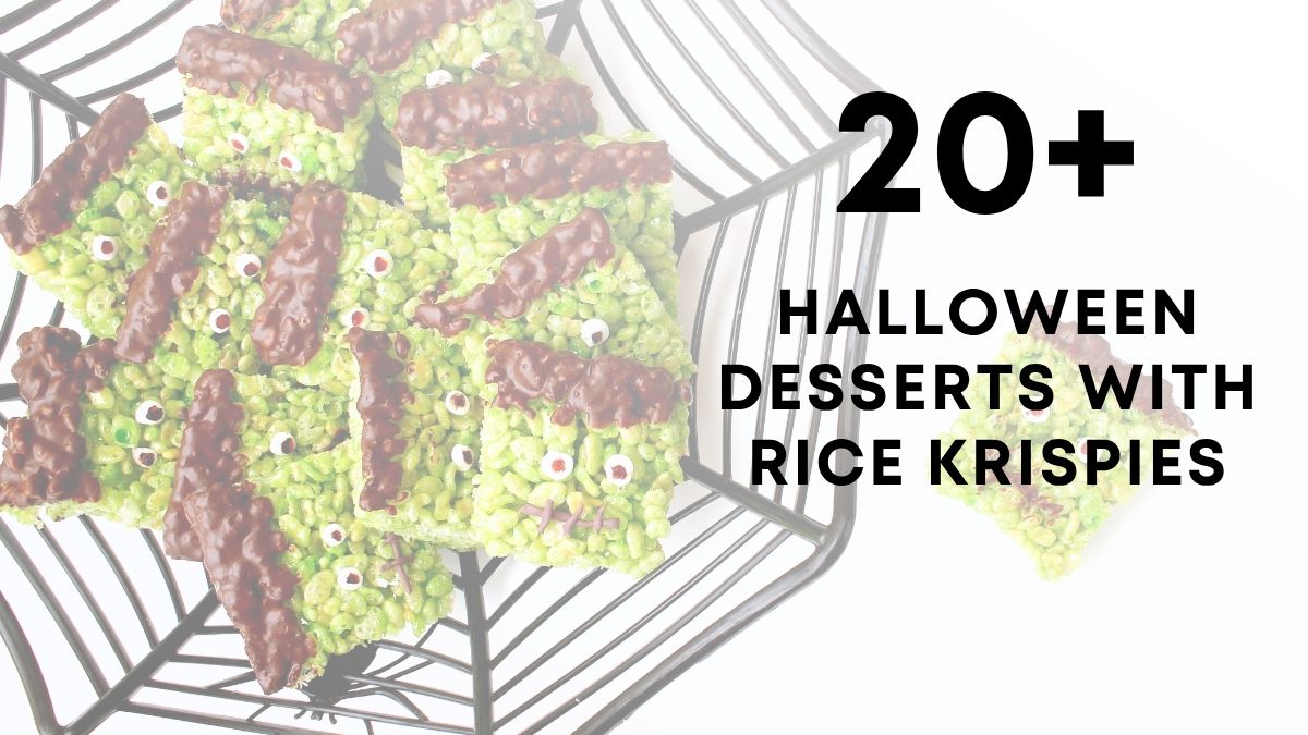 Halloween Desserts With Rice Krispies