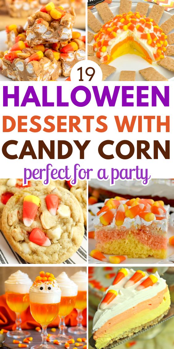 Halloween Desserts With candy corn 1