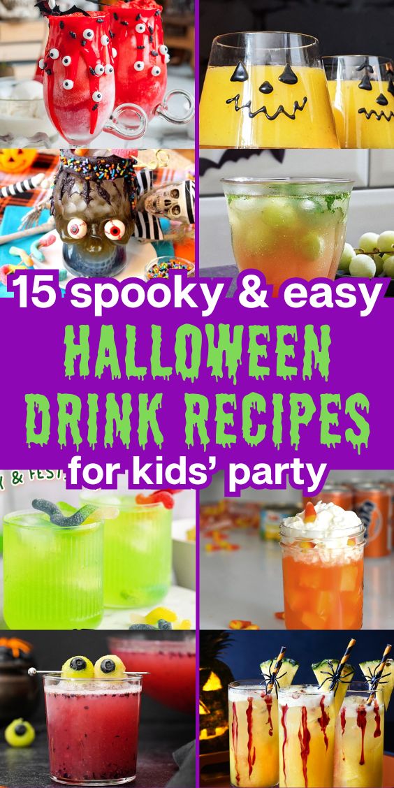 Halloween Drink Ideas for Kids Party