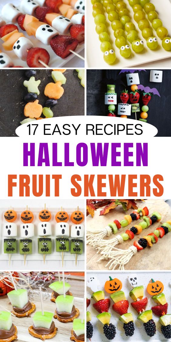 Halloween Fruit Skewers for a Party 1