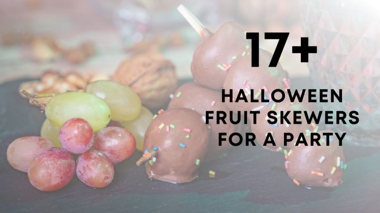 Spooky Halloween Fruit Skewers for a Party