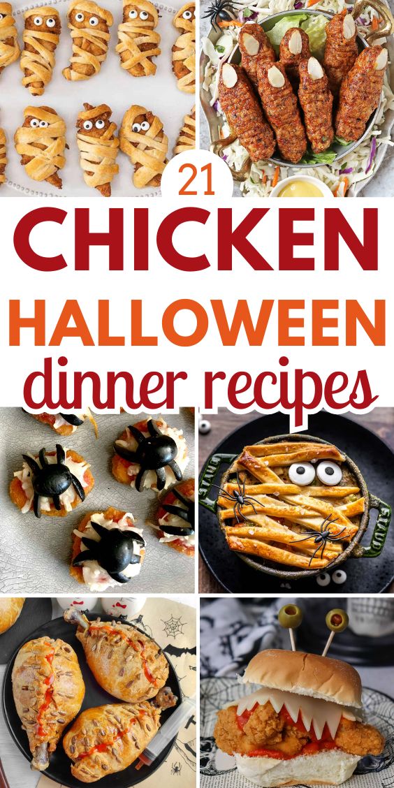 Halloween Recipes With Chicken spooky dinner menu ideas