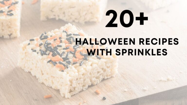 Halloween Recipes With Sprinkles