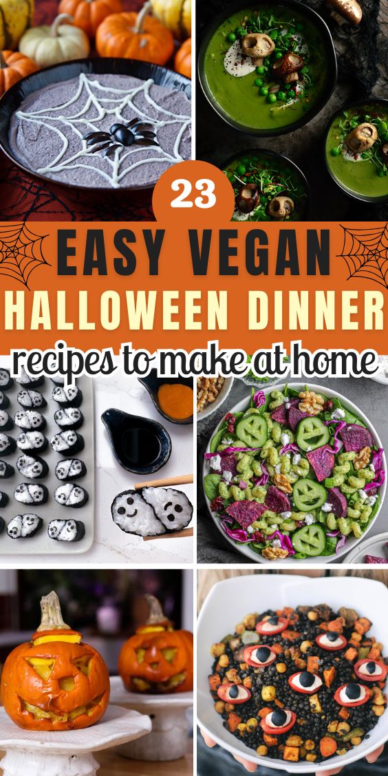 Halloween Vegan Dinner Recipes spooky