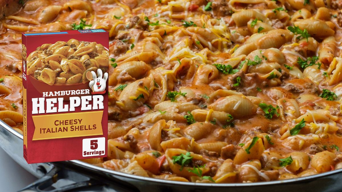Hamburger Helper Cheesy Italian Shells
