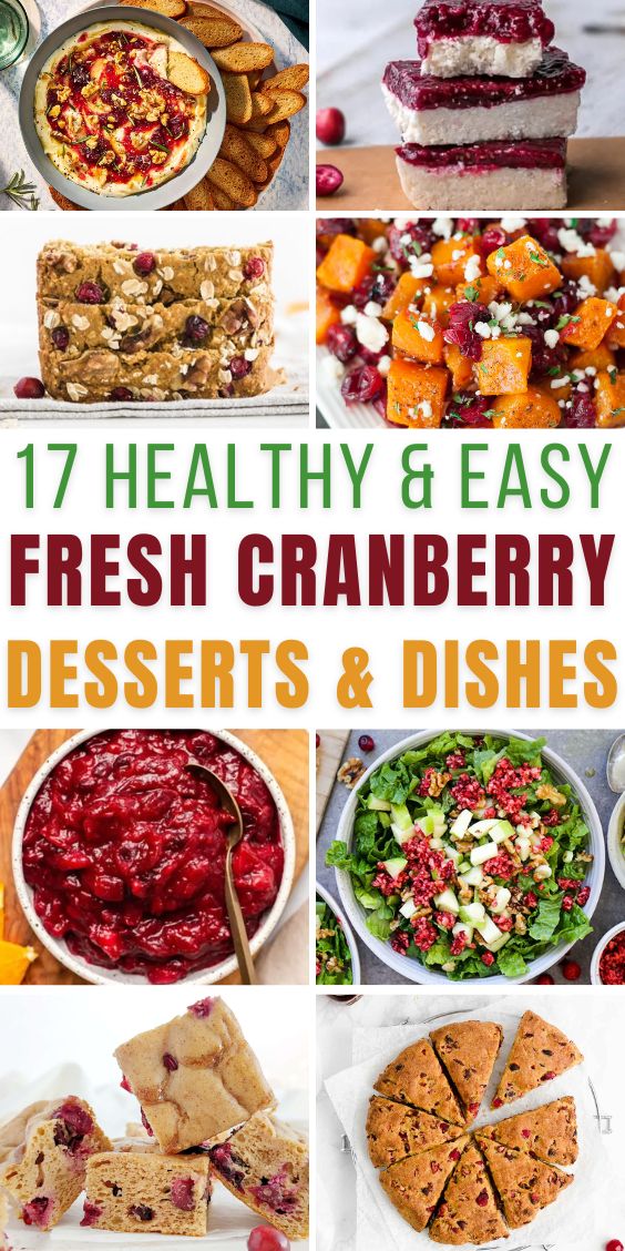 Healthy Recipes using Fresh Cranberries