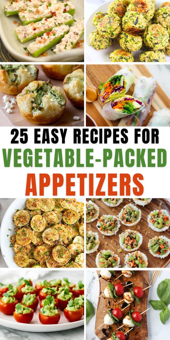 Healthy Vegetable Appetizers for a crowd
