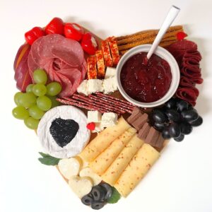 Heart-Shaped Charcuterie Board