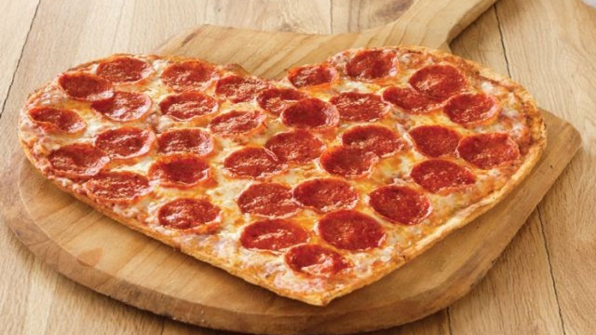 Heart-shaped Pizza