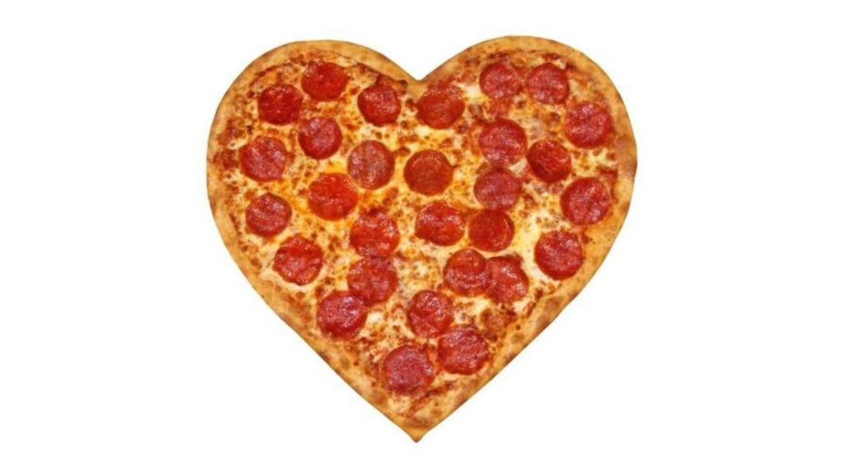 Heart-shaped Pizza