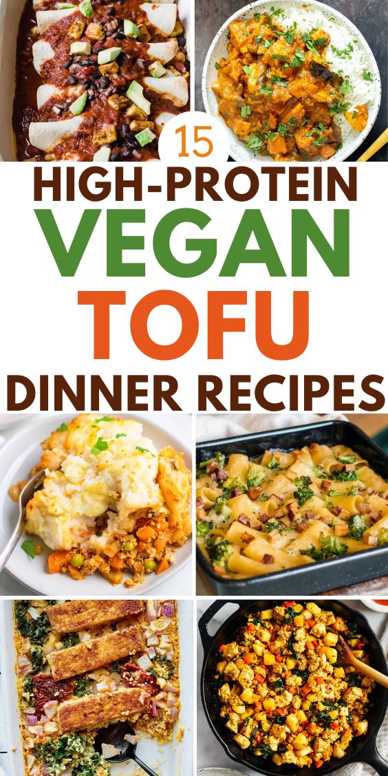 High Protein Vegan Tofu dinners