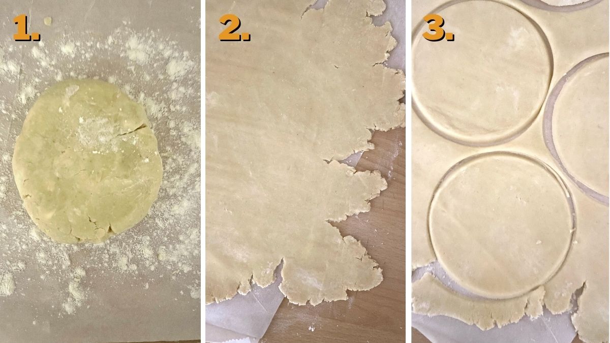 Hostess Fruit Pie - rolling out the dough