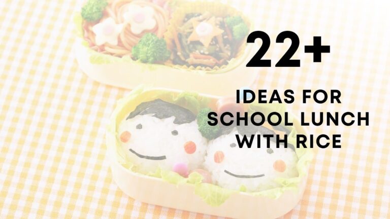 Ideas For School Lunch With Rice