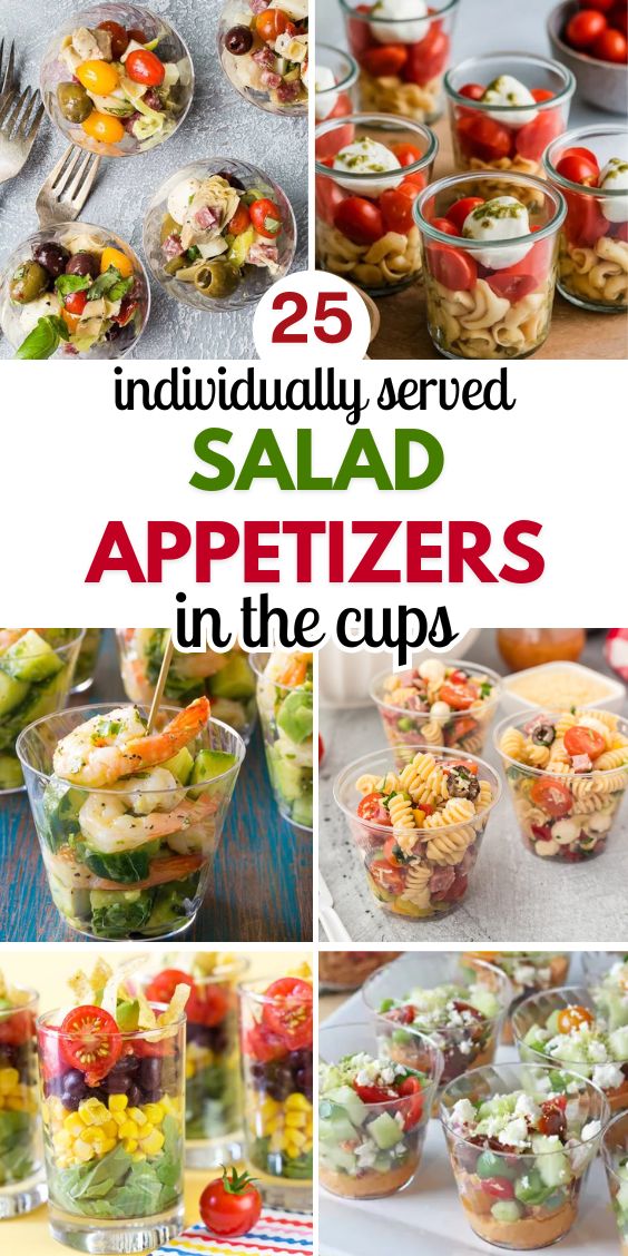 Individually Served Salad Appetizer Cups for Party