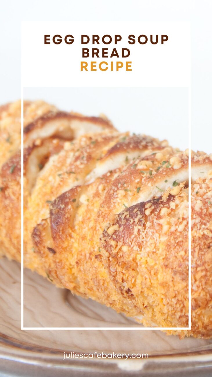 Egg Drop Soup Bread Closeup