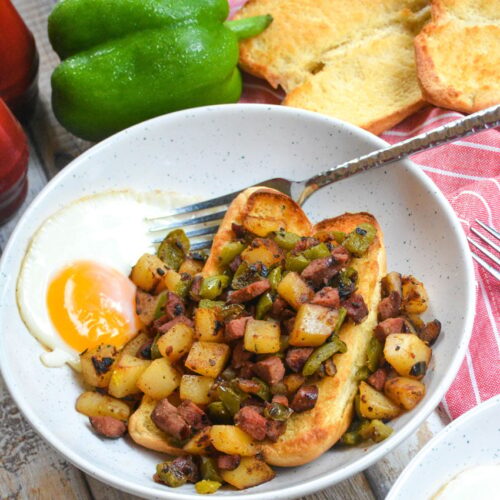 Leftover Hotdog Hash 12