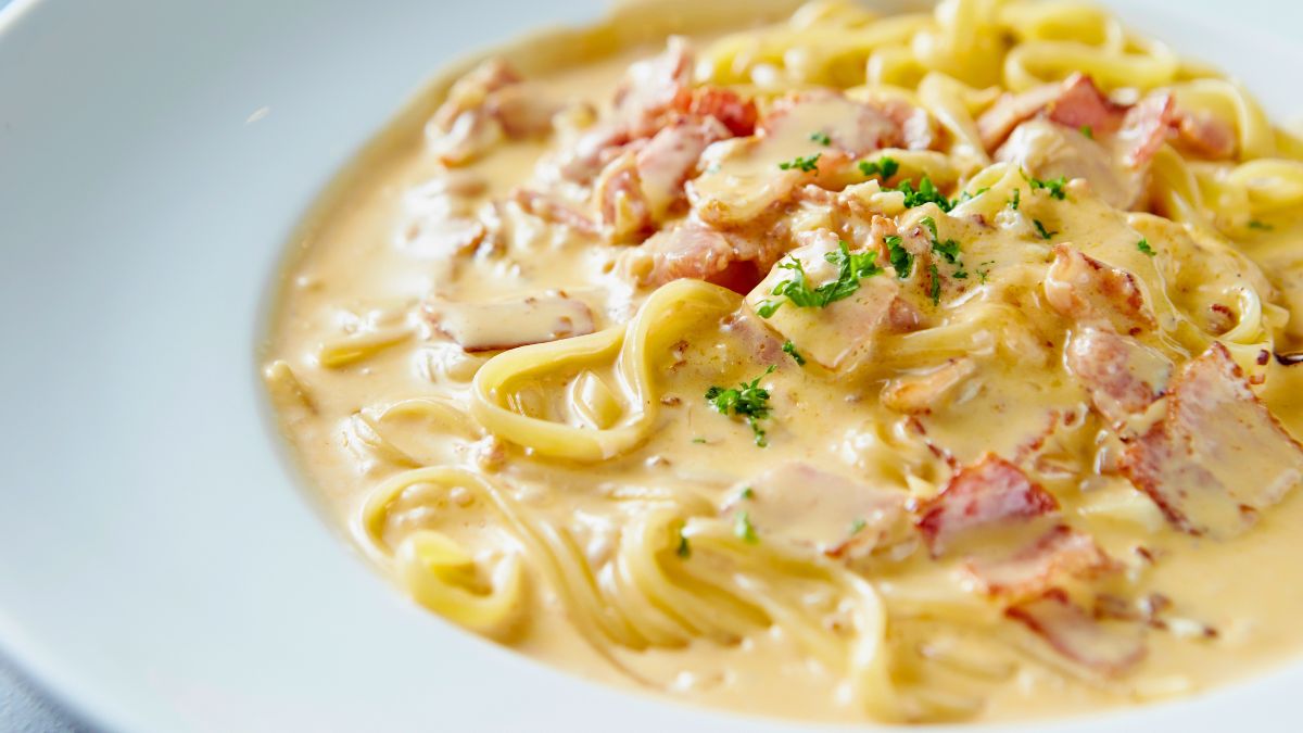 Leftover Pasta Roni Dish With Diced Ham