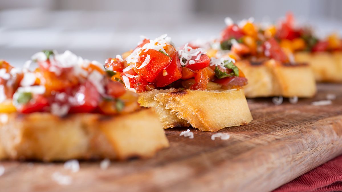 Lemon Ricotta Cheese Bruschetta