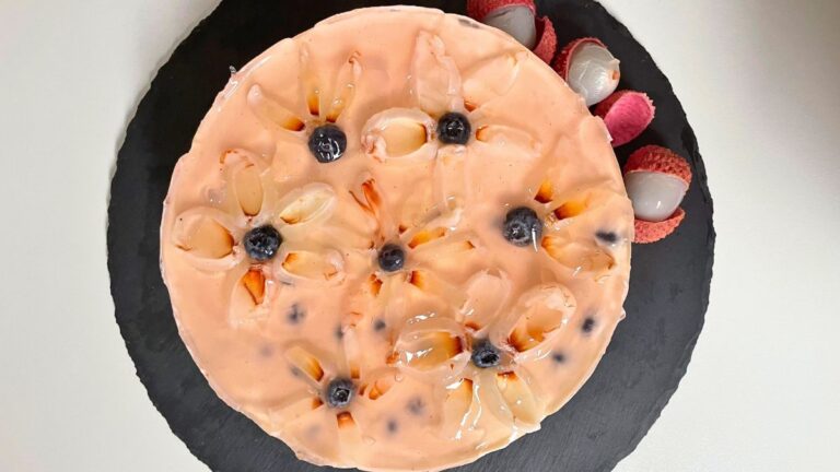 Recipe for Tropical Lychee Cheesecake