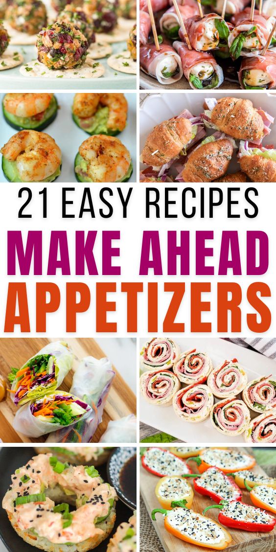 Make Ahead Appetizers For A Crowd