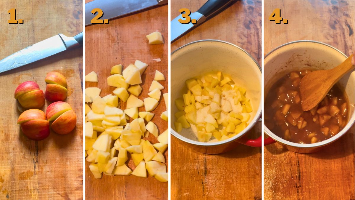 Making the Apple Filling