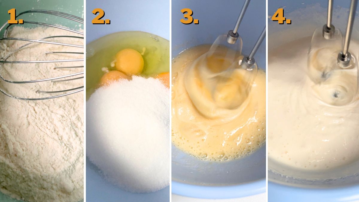 Making the Batter for Cherry Blossom Cupcakes