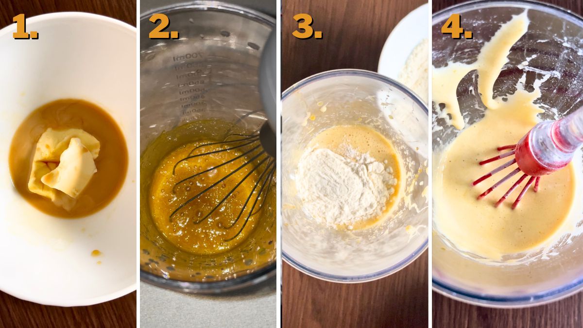 Making the Batter for Tiramisu Cupcakes with Coffee Marsala Syrup