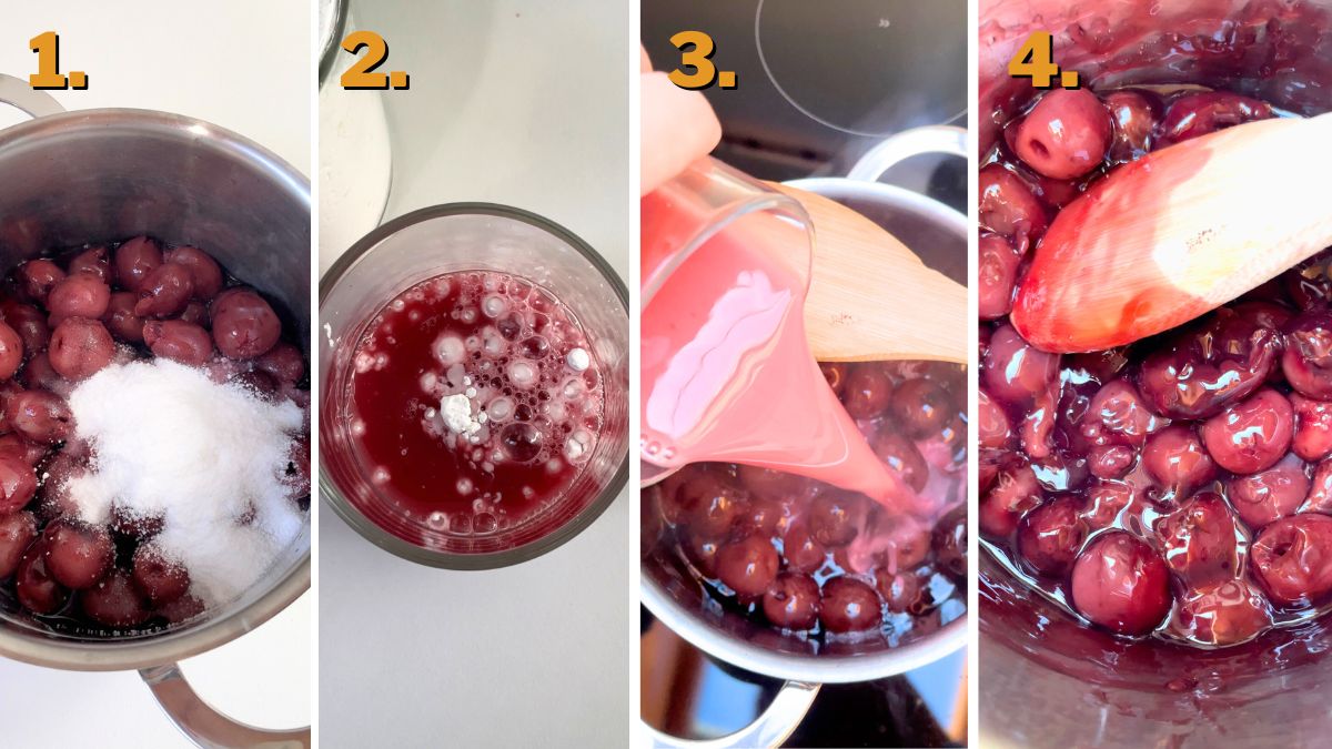 Making the Cherry Pie Filling for Enchanted Black Forest Cupcakes