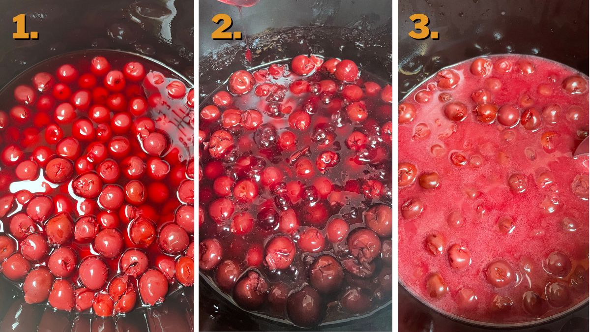 Making the Cherry Pie Filling