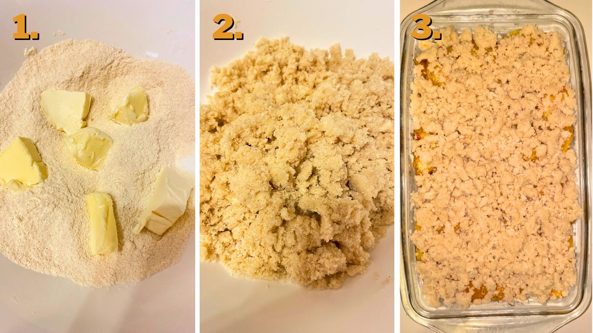 Making the Crumble Toppping