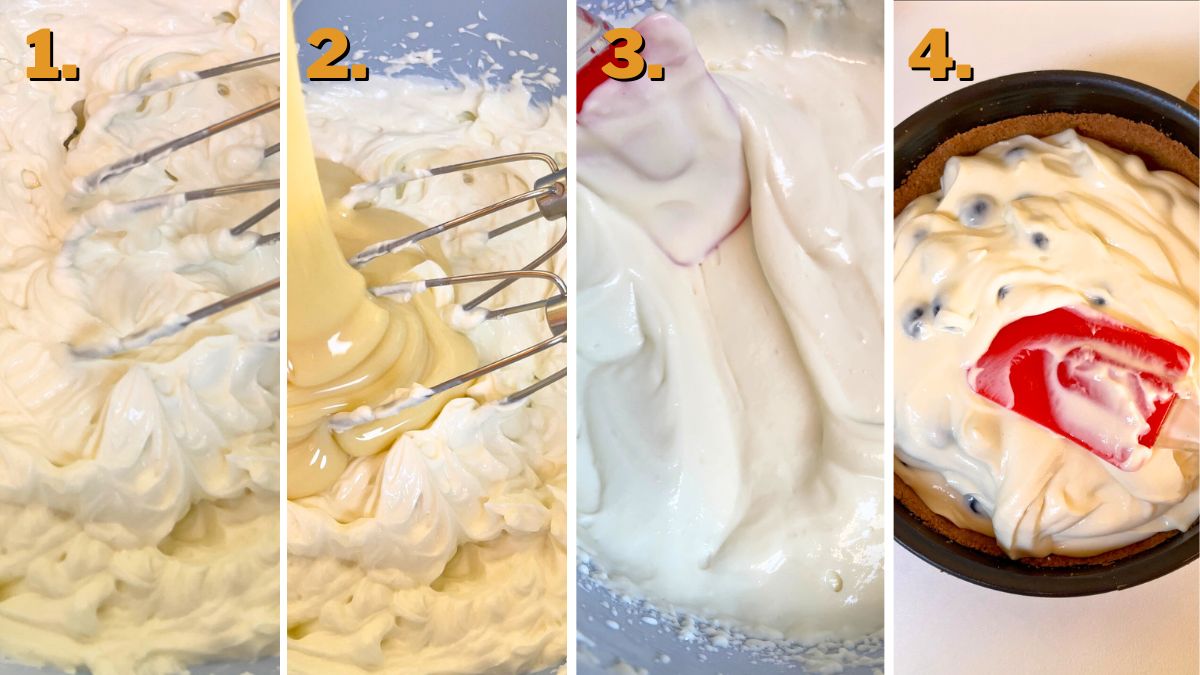 Making the Filling for Lychee Cheesecake