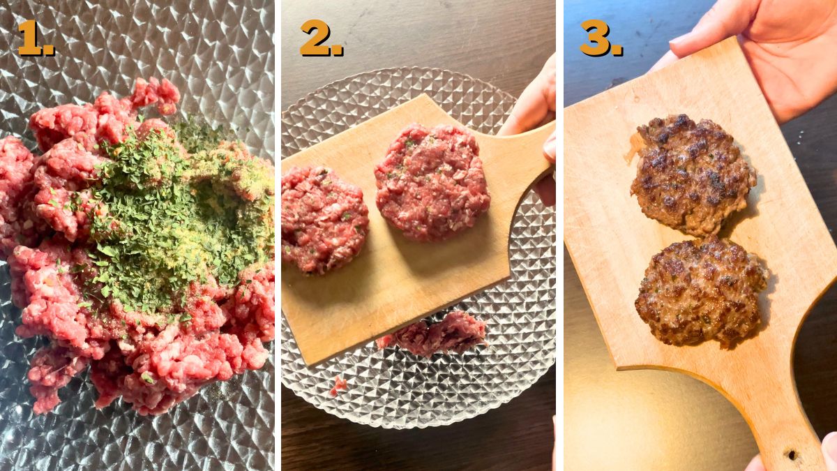 Making the Patties for Hot Dago