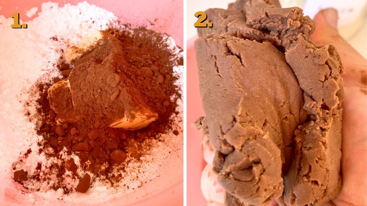 Making the Streusel Topping for Concha Cupcakes