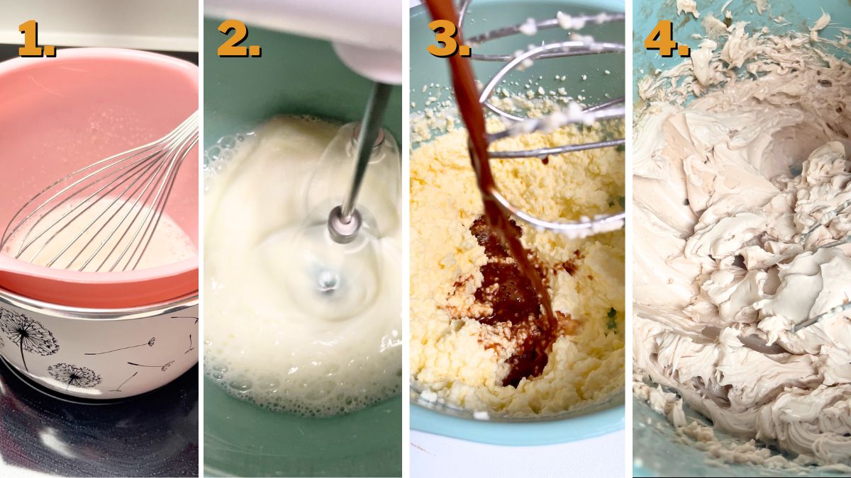 Making the Swiss Buttercream for Creamy Mocha Cupcakes for That Special Hit