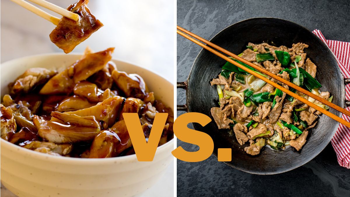 Mongolian Chicken VS. Hunan Chicken