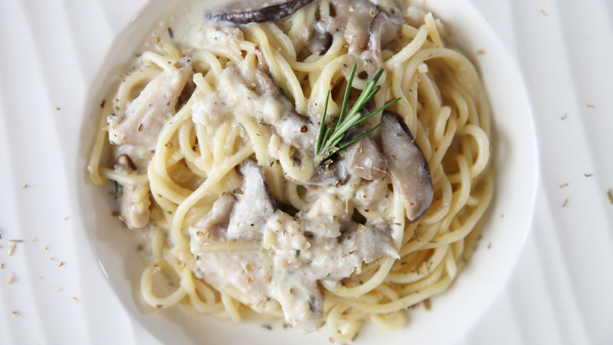 Mushroom Carbonara