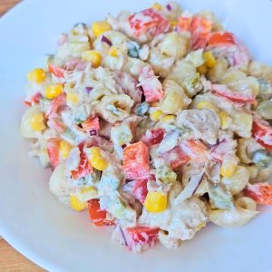 No Mayo Tuna Pasta Salad Recipe 1