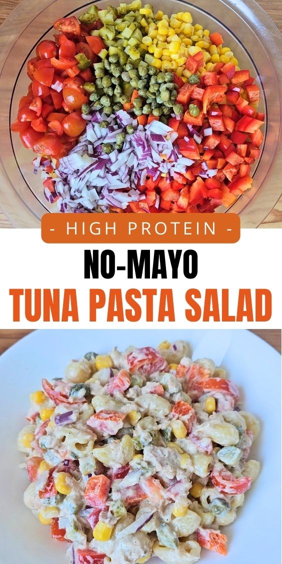 No Mayo Tuna Pasta Salad Recipe easy