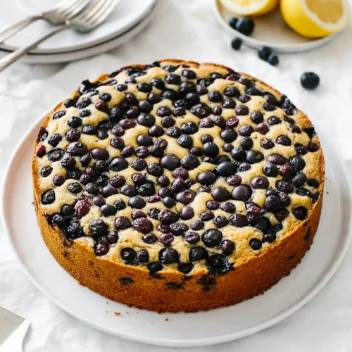 Paleo Lemon Blueberry Cake 4 1