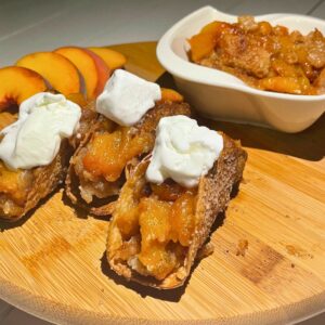 Peach Cobbler Tacos