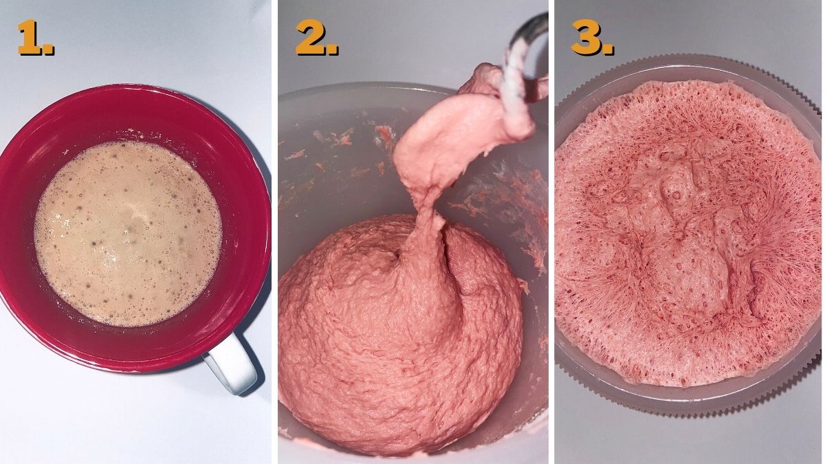 Pink strawberry cinnamon rolls