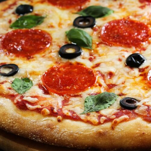 Pizza With Cheese and Peperoni