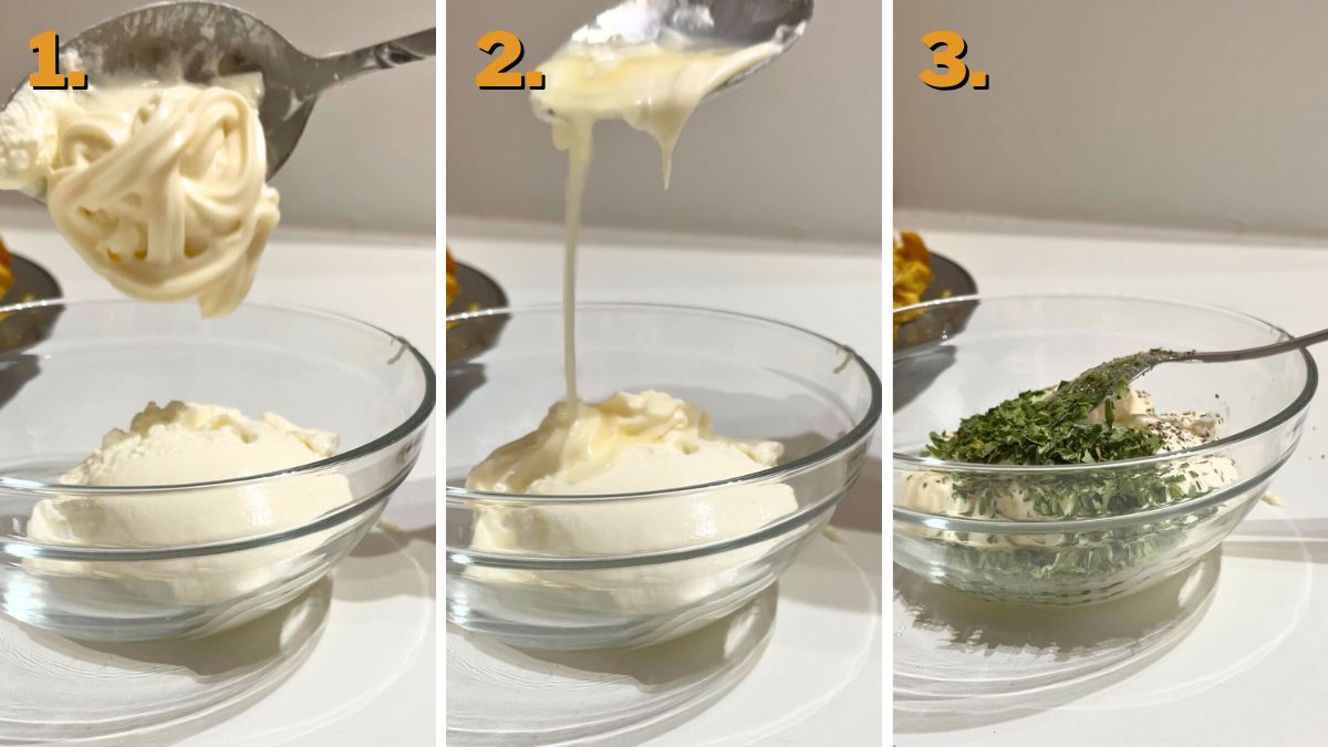 Preparing the Sauce for Chicken and Steak Quesadilla